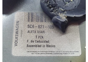 Aripa stanga fata 5c6821105 Volkswagen Jetta 6 (2010 - 2014) - miniatura 3