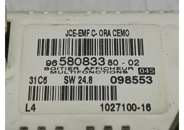 Display bord 965808338002 Peugeot 407 1 (2004 - 2010) - miniatura 3