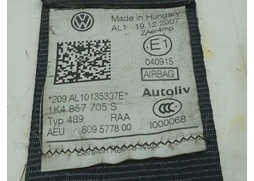 Centura siguranta stanga fata 1k4857705s Volkswagen Golf 5 (2003 - 2009) - miniatura 3