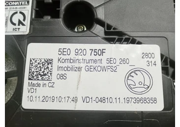 Ceasuri de bord 5e0920750f Skoda Octavia 3 (facelift) (2017 - 2020) - miniatura 3