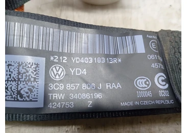 Centura siguranta spate 3c9857806j Volkswagen Passat B7 (2010 - 2015) - miniatura 3