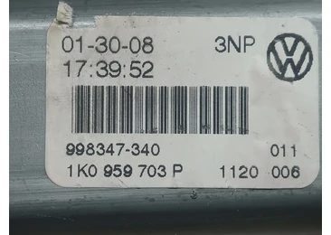 Motoras geam dreapta spate 1k0959703P Volkswagen Golf 5 (2003 - 2009) - miniatura 3