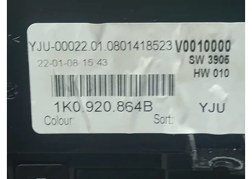 Ceasuri de bord 1k0920864B Volkswagen Golf 5 (2003 - 2009) - miniatura 3
