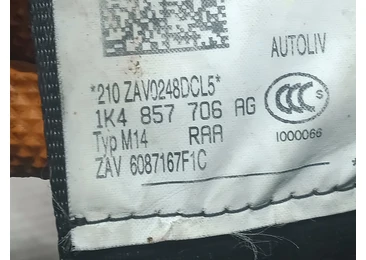 Centura siguranta dreapta fata 1k4857706ag Volkswagen Golf 5 (2003 - 2009) - miniatura 3