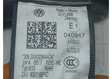 Centura siguranta stanga fata 1k4857705AE Volkswagen Golf 5 (2003 - 2009) - miniatura 3