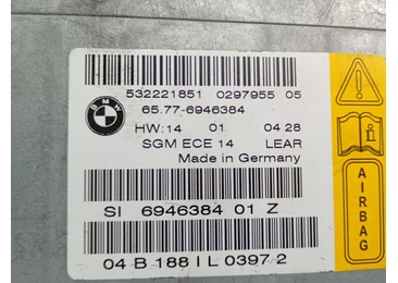 Calculator airbag 532221851 BMW Seria 5 E60/E61 (2003 - 2007) - miniatura 3