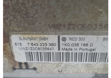 Radio cd 1k0035186 Volkswagen Touran 1 (facelift) (2006 - 2010) - miniatura 3