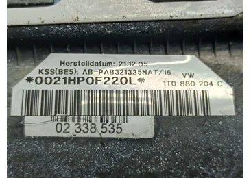 Airbag pasager 1T0880204c Volkswagen Touran 1 (facelift) (2006 - 2010) - miniatura 3