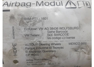 Airbag pasager AG38436 Volkswagen Golf 5 (2003 - 2009) - miniatura 3