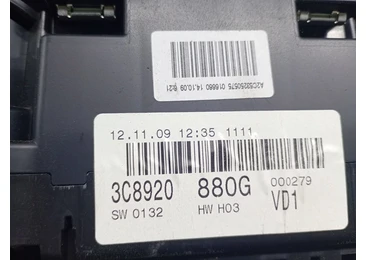 Ceasuri de bord 3C8920880G Volkswagen Passat CC 1 (2008 - 2012) - miniatura 2