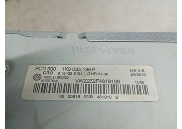 Radio cd 1K0035186P Volkswagen Golf 5 (2003 - 2009) - miniatura 3