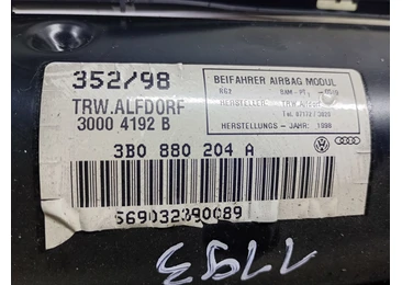 Airbag pasager 3B0880204A Volkswagen Passat B5 (1996 - 2000) - miniatura 3