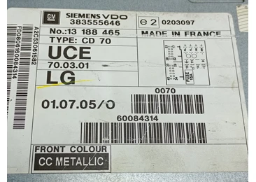 Radio cd 383555646 Opel Astra H (2004 - 2007) - miniatura 2