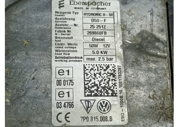 Webasto 7P0815008 Volkswagen Touareg 2 (7P) (2010 - 2014)