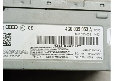 Radio cd 4G0035053 Volkswagen Touareg 2 (7P) (2010 - 2014) - miniatura 3