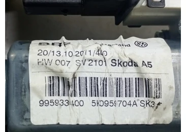 Motoras geam dreapta spate 5k0959704A Skoda Octavia 2 (facelift) (2008 - 2013) - miniatura 3