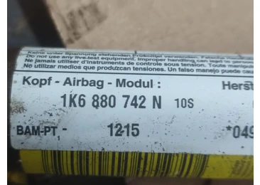 Airbag cortina dreapta 1K6880742N Volkswagen Golf 5 (2003 - 2009) - miniatura 2