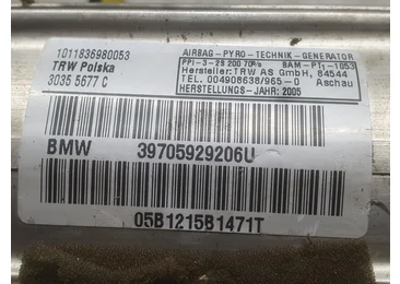 Airbag pasager 39705929206U BMW Seria 3 E90 (2004 - 2010)