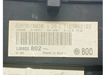 Ceasuri de bord 1J0920802 Volkswagen Golf 4 (1997 - 2006) - miniatura 3
