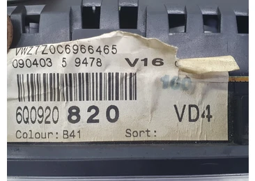 Ceasuri de bord 6q0920820 Volkswagen Polo 4 (9N) (2001 - 2005) - miniatura 3