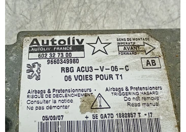 Calculator airbag 9660349980 Peugeot 206 1 (facelift) (2002 - 2009) - miniatura 2