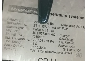 Torpedou 3C1857097AQ Volkswagen Passat B6 (2005 - 2010) - miniatura 3