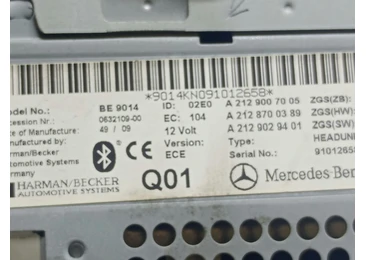 Radio cd A2129007005 Mercedes Benz E-Class W212 (2009 - 2013) - miniatura 3