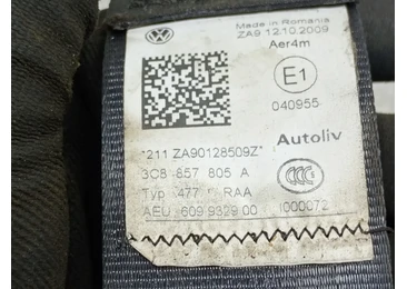 Centura siguranta dreapta spate 3C8857805A Volkswagen Passat CC 1 (2008 - 2012) - miniatura 4