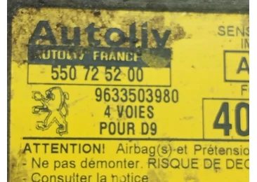 Calculator airbag 9633503980 Peugeot 406 1 (facelift) (1999 - 2004) - miniatura 3