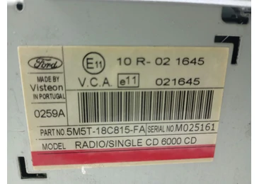 Radio cd 5M5T-18C815 Ford C-Max 1 (2003 - 2007) - miniatura 3