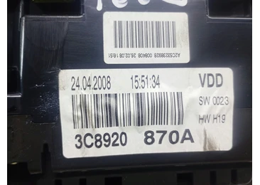 Ceasuri de bord 3C8920870A Volkswagen Passat CC 1 (2008 - 2012) - miniatura 4
