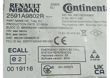 Modul navigatie 2591A9802R Renault Arkana 1 facelift (2023–2025) - miniatura 3