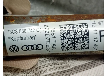 Airbag cortina dreapta 3C880742C Volkswagen Passat CC 1 (2008 - 2012) - miniatura 4