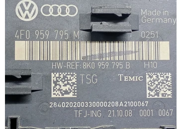 Modul confort usa fata dreapta 4F0959795M Audi A6 4F/C6 (facelift) (2008 - 2011) - miniatura 3