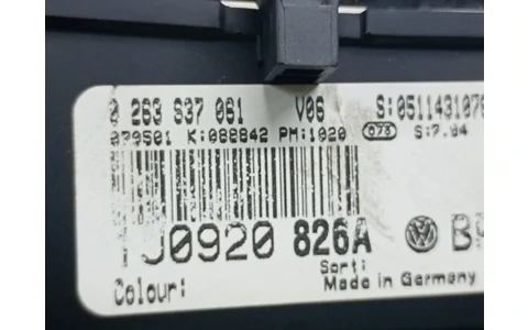 Ceasuri de bord 1j0920826a Volkswagen Golf 4 (1997 - 2006) - imagine 4