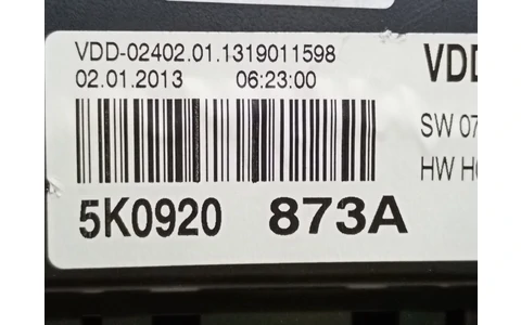 Ceasuri de bord 5k0920873a Volkswagen Golf 6 (2008 - 2015) - imagine 5