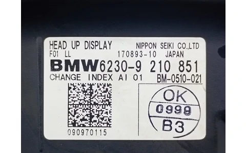 Head-Up Display 9210851 BMW Seria 7 F01/F02 (2008 - 2012) - imagine 5