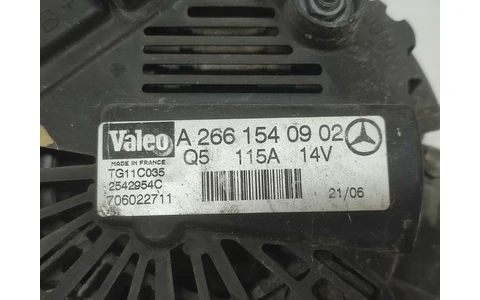 Alternator a2661540902 Mercedes Benz B-Class W245 (2005 - 2008) - imagine 5