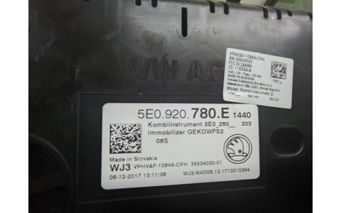 Ceasuri de bord 5e0920780e Skoda Octavia 3 (facelift) (2017 - 2020) - imagine 3