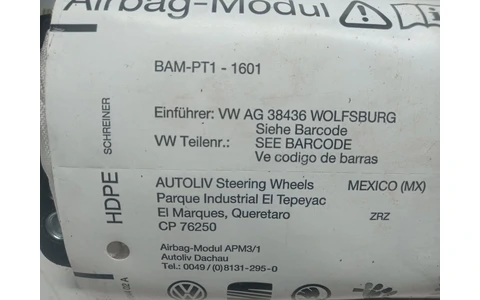 Airbag pasager ag38436 Volkswagen Golf 5 (2003 - 2009) - imagine 3