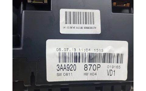 Ceasuri de bord 3aa920870p Volkswagen Passat B7 (2010 - 2015) - imagine 3
