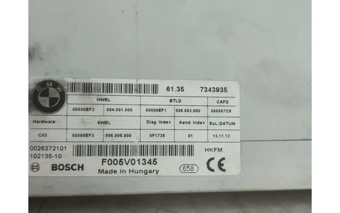 Modul portbagaj 7343935 BMW Seria 3 F31 (2011 - 2016) - imagine 2