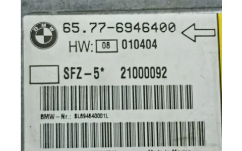 Calculator airbag 65776946400 BMW Seria 5 E60/E61 (2003 - 2007) - imagine 3