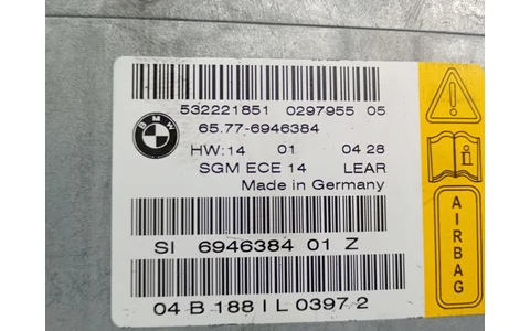 Calculator airbag 532221851 BMW Seria 5 E60/E61 (2003 - 2007) - imagine 3