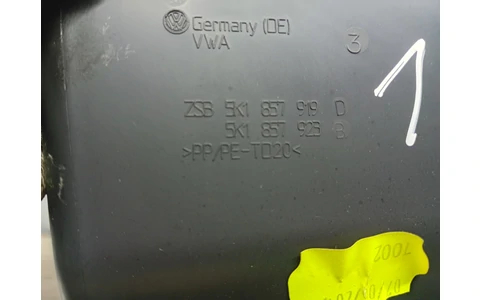 Torpedou 5k1857919d Volkswagen Golf 6 (2008 - 2015) - imagine 3