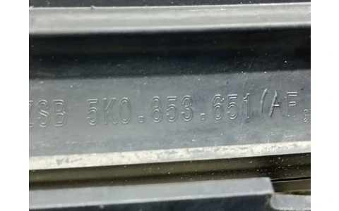 Grila bara fata 5k0853653 Volkswagen Golf 6 (2008 - 2015) - imagine 3