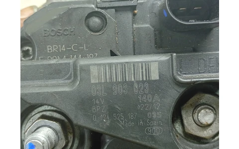 Alternator 03L903023 Volkswagen Golf 6 (2008 - 2015) - imagine 3