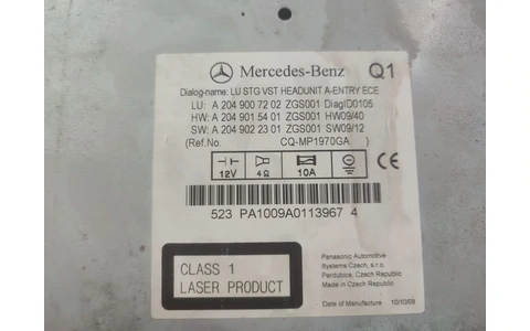 Radio cd A2049007202 Mercedes Benz C-Class W204/S204 (2007 - 2012) - imagine 3