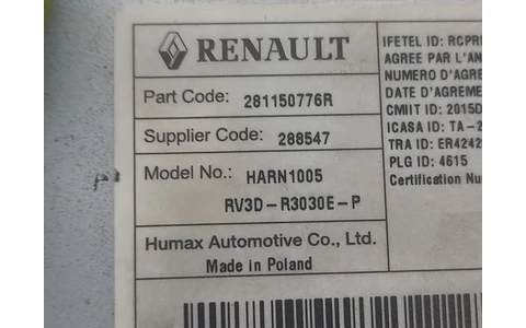 Radio cd 281150776R Dacia Logan 2 (facelift) (2017 - 2020) - imagine 3