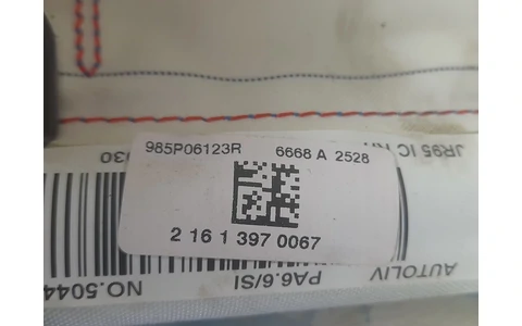 Airbag cortina dreapta 985p06123r Renault Scenic 3 (2009 - 2012) - imagine 3